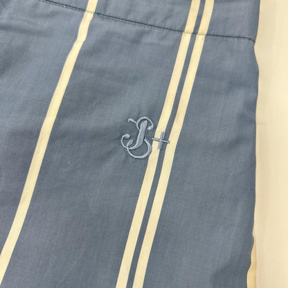 JIL SANDER+ Blue Striped Cotton Relaxed Pants Size 44