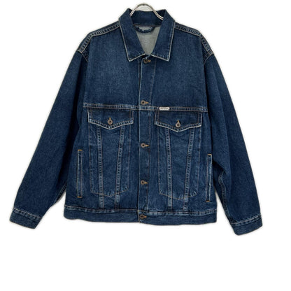 OFF-WHITE Indigo Blue Exaggerated Denim Jacket Size XS