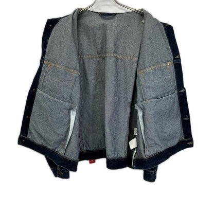 OFF-WHITE Indigo Blue Exaggerated Denim Jacket Size XS