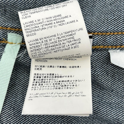 OFF-WHITE Indigo Blue Exaggerated Denim Jacket Size XS