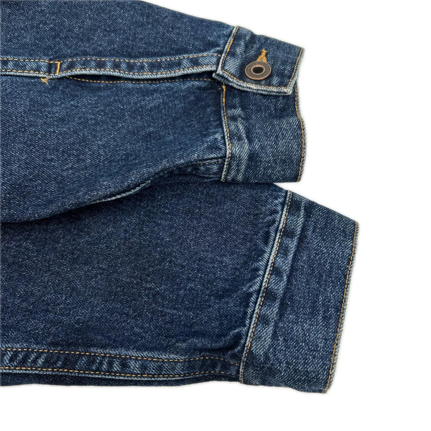 OFF-WHITE Indigo Blue Exaggerated Denim Jacket Size XS