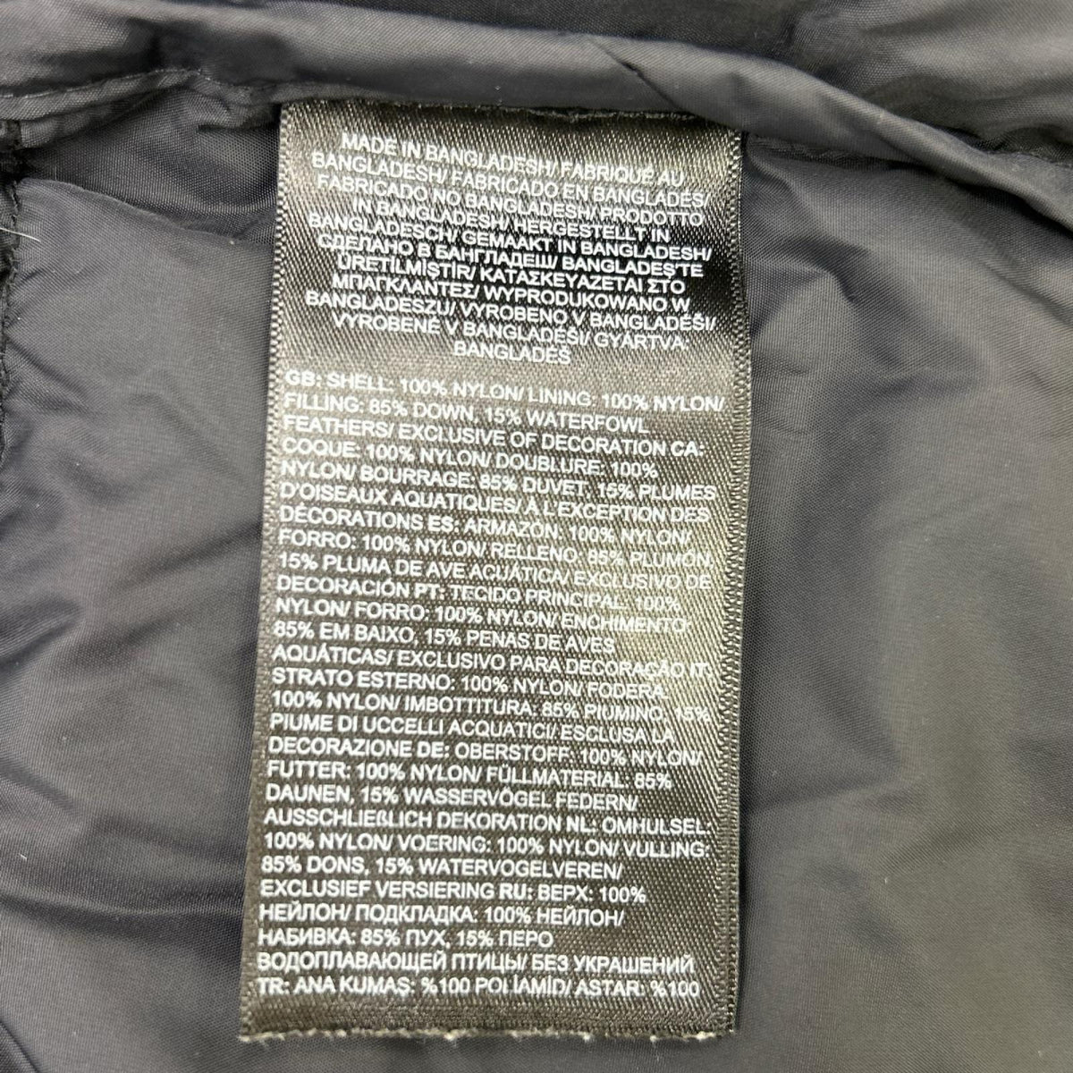THE NORTH FACE Black Nuptse Down Jacket Size L