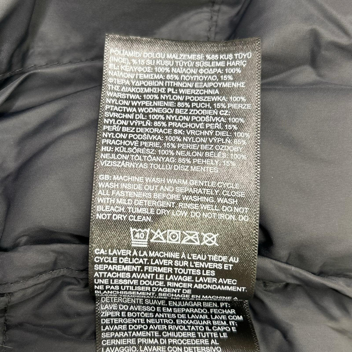 THE NORTH FACE Black Nuptse Down Jacket Size L