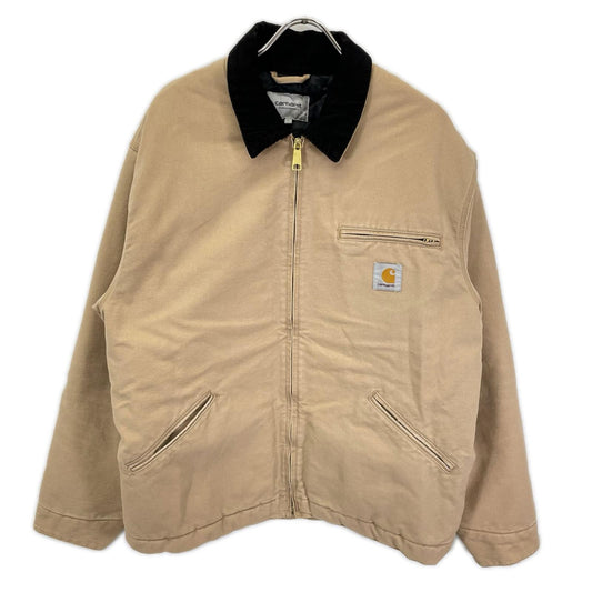 Carhartt OG Detroit Jacket Beige Cotton Size L