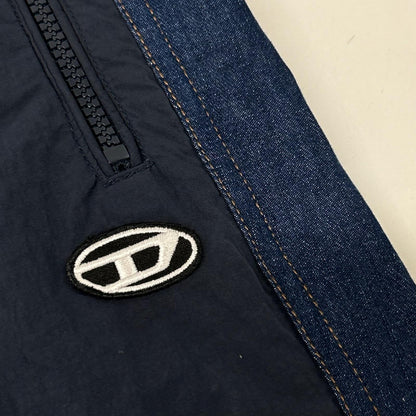 DIESEL Navy P-Bright Logo Patch Track Pants Sweatpants Size 46