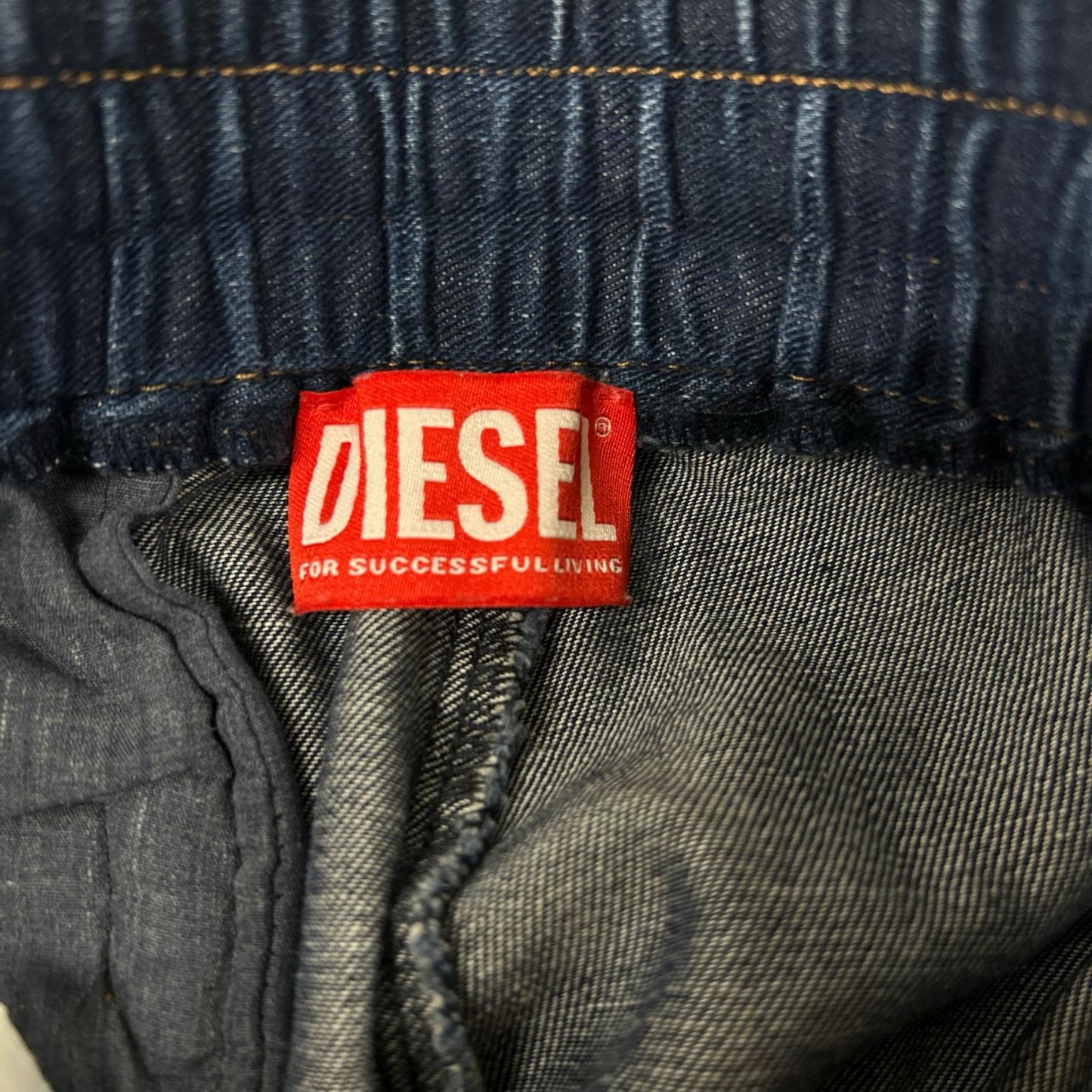 DIESEL Navy P-Bright Logo Patch Track Pants Sweatpants Size 46