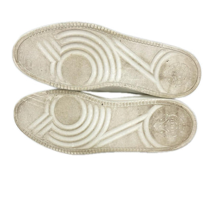 berluti Playtime Scritto Leather Sneakers White/Navy Size UK 10.5