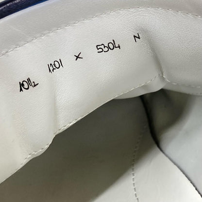 berluti Playtime Scritto Leather Sneakers White/Navy Size UK 10.5
