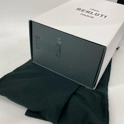 berluti Playtime Scritto Leather Sneakers White/Navy Size UK 10.5