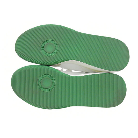 STELLA McCARTNEY LOOP Sneakers White/Green Size EU 44