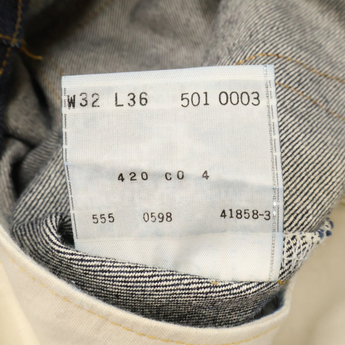 LEVI'S 98' 501XX Valencia Button Fly Jeans Indigo Size 32