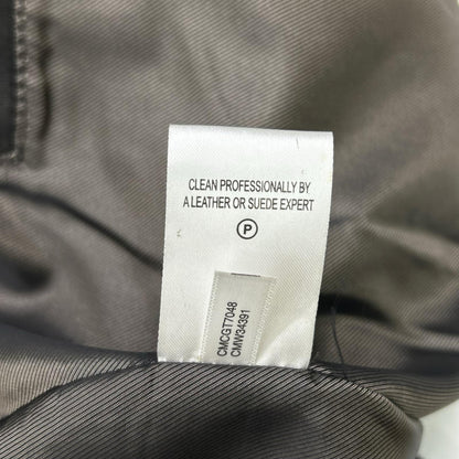 CalvinKlein Black Leather Single Rider Jacket Size S