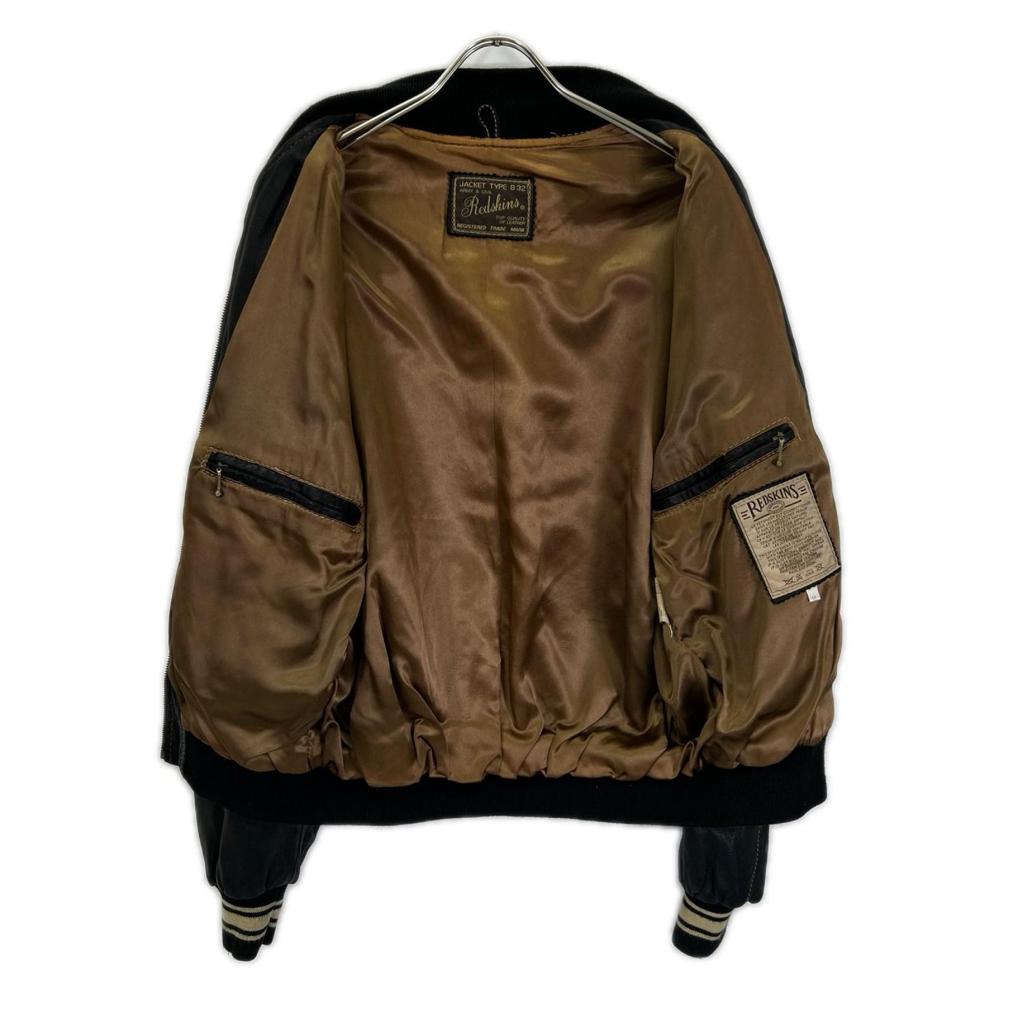 REDSKINS B-32 Leather Jacket Black