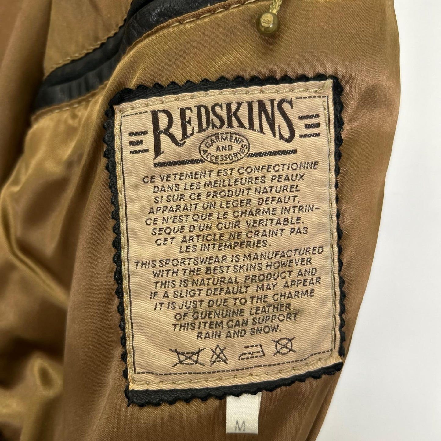 REDSKINS B-32 Leather Jacket Black
