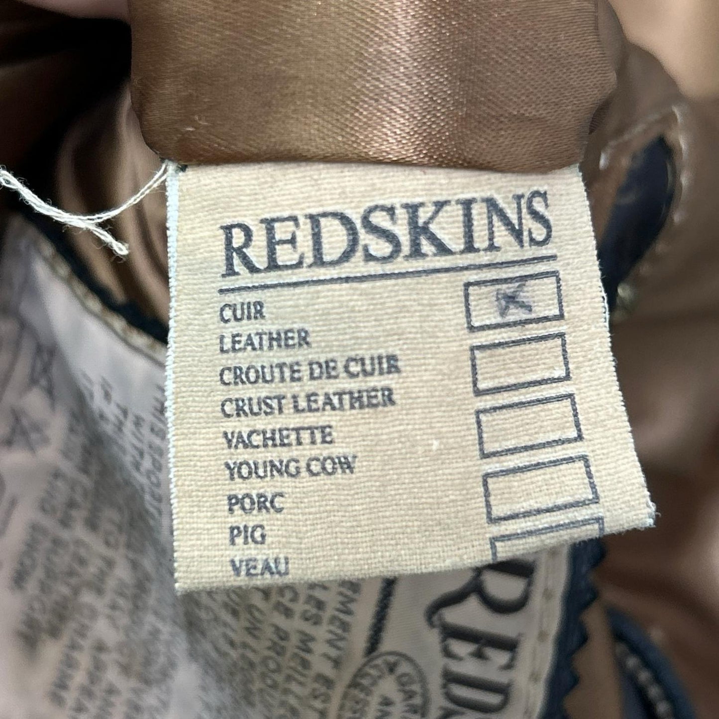 REDSKINS B-32 Leather Jacket Black
