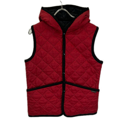 LAVENHAM Stripe Quilted Vest Red/Gray Size 48