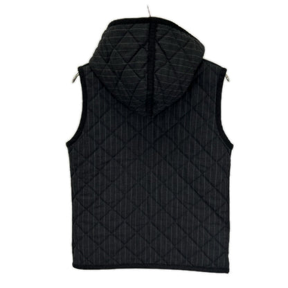 LAVENHAM Stripe Quilted Vest Red/Gray Size 48