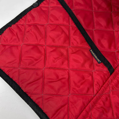 LAVENHAM Stripe Quilted Vest Red/Gray Size 48
