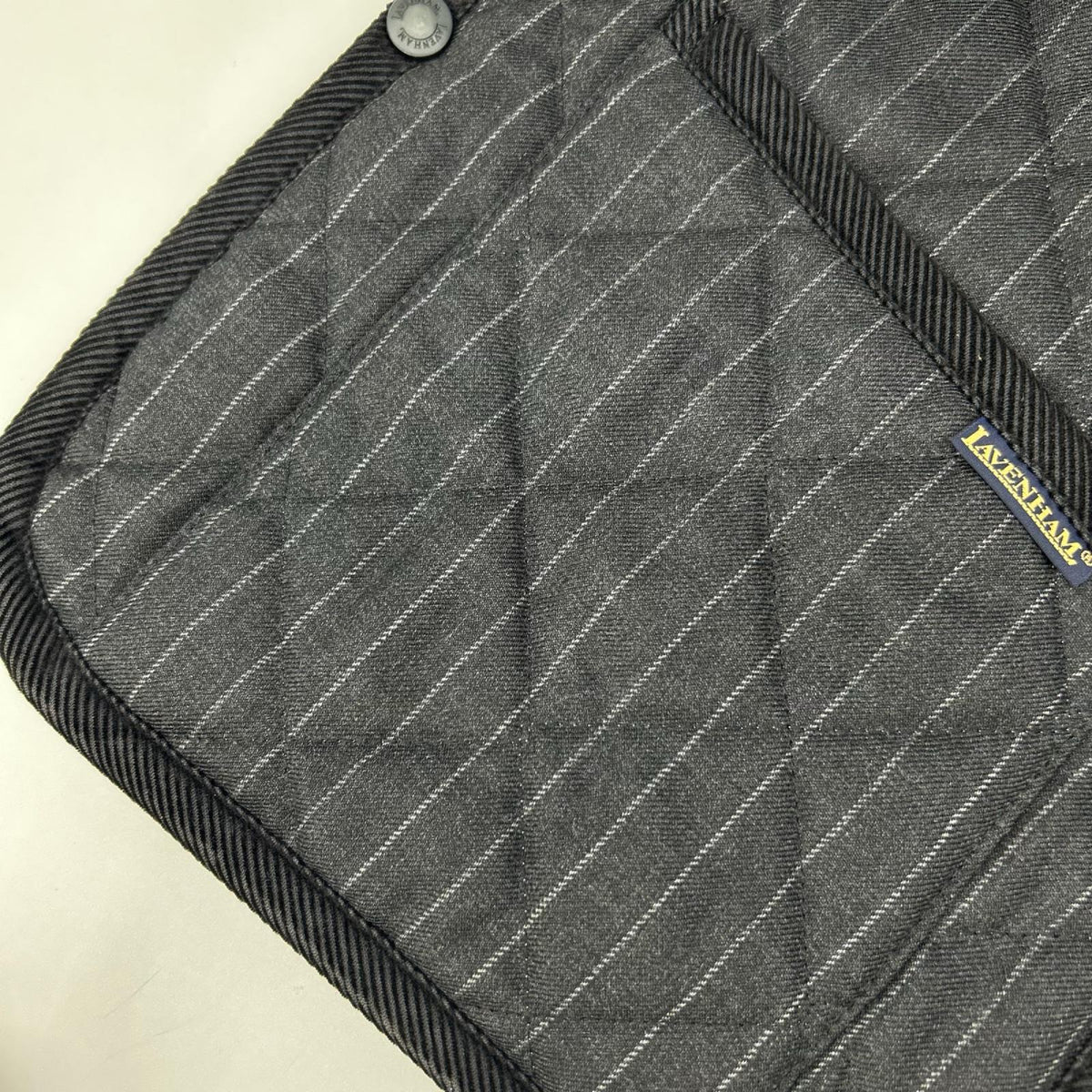 LAVENHAM Stripe Quilted Vest Red/Gray Size 48
