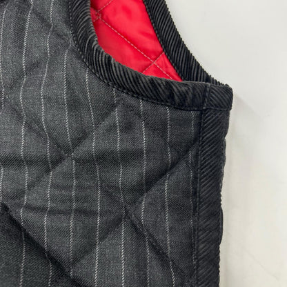 LAVENHAM Stripe Quilted Vest Red/Gray Size 48