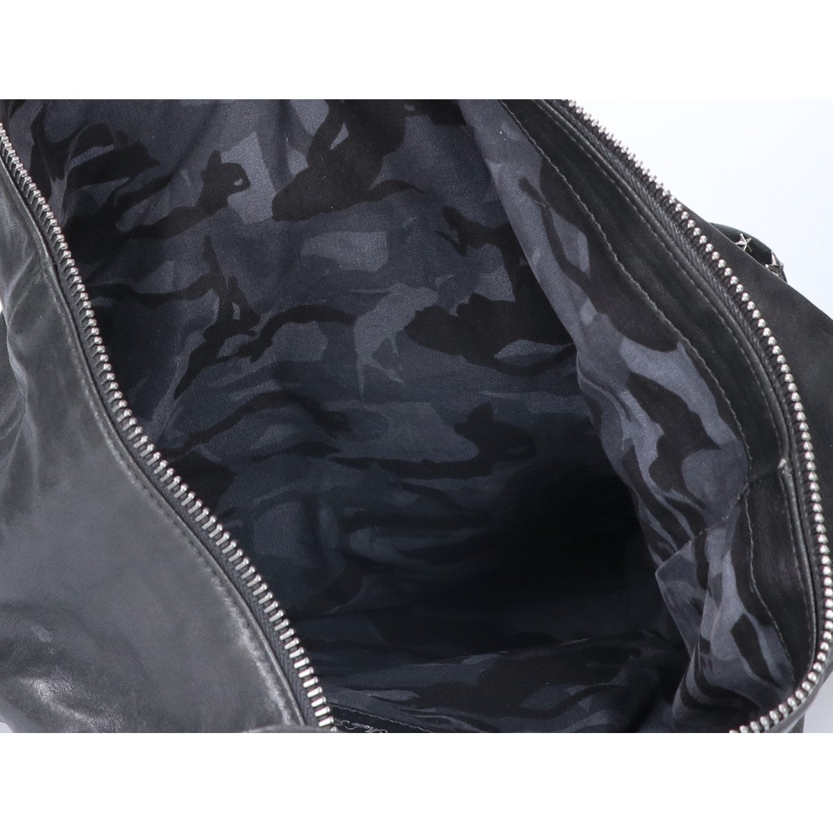 JIMMY CHOO FITZROY Star Stud Leather Backpack Black