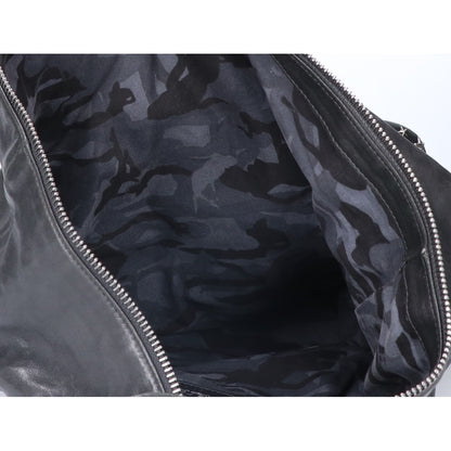 JIMMY CHOO FITZROY Star Stud Leather Backpack Black