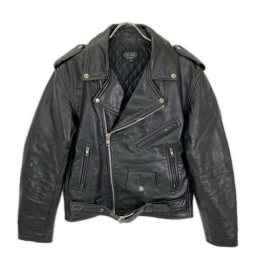 HORN WORKS Black Leather Jacket