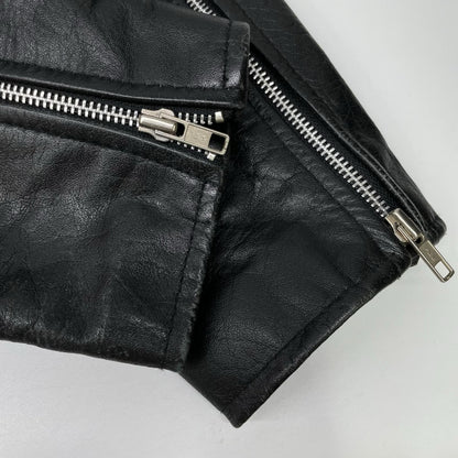 HORN WORKS Black Leather Jacket