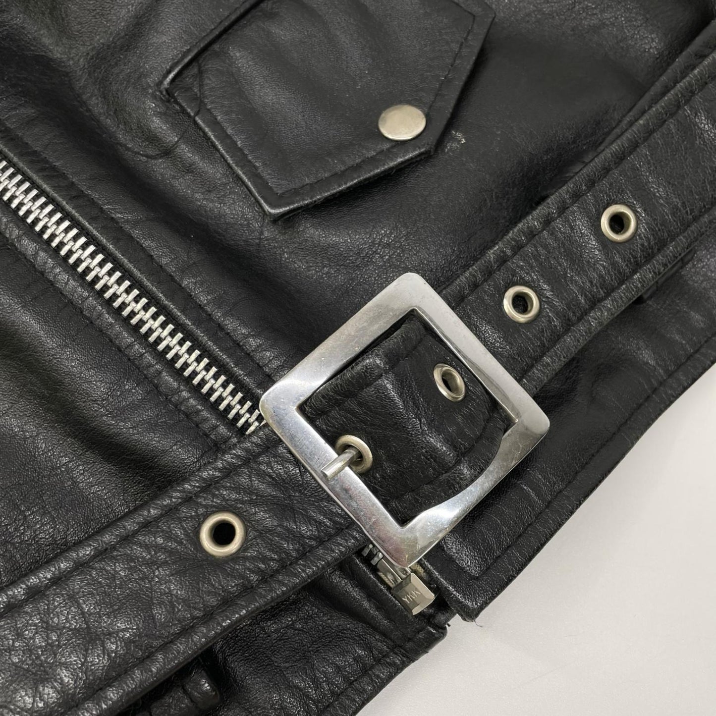 HORN WORKS Black Leather Jacket