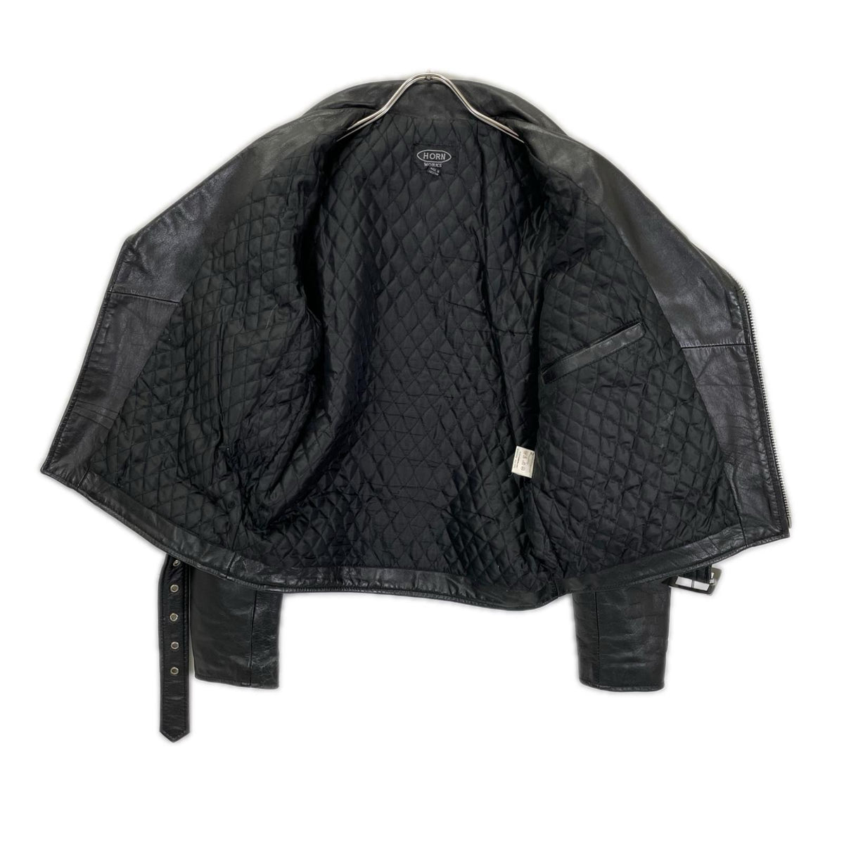 HORN WORKS Black Leather Jacket