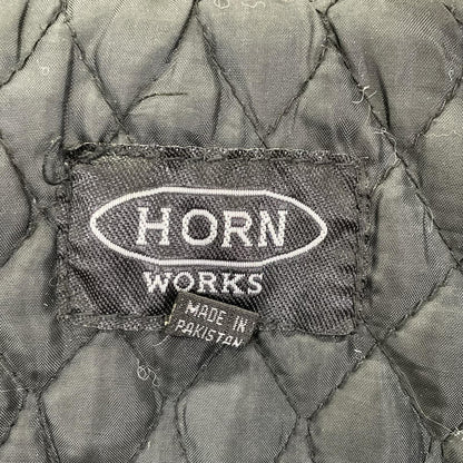 HORN WORKS Black Leather Jacket