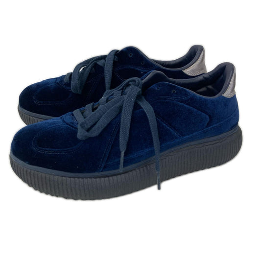 Onitsuka Taiger DELECITY Velour Midnight Blue Sneakers Size 27.5