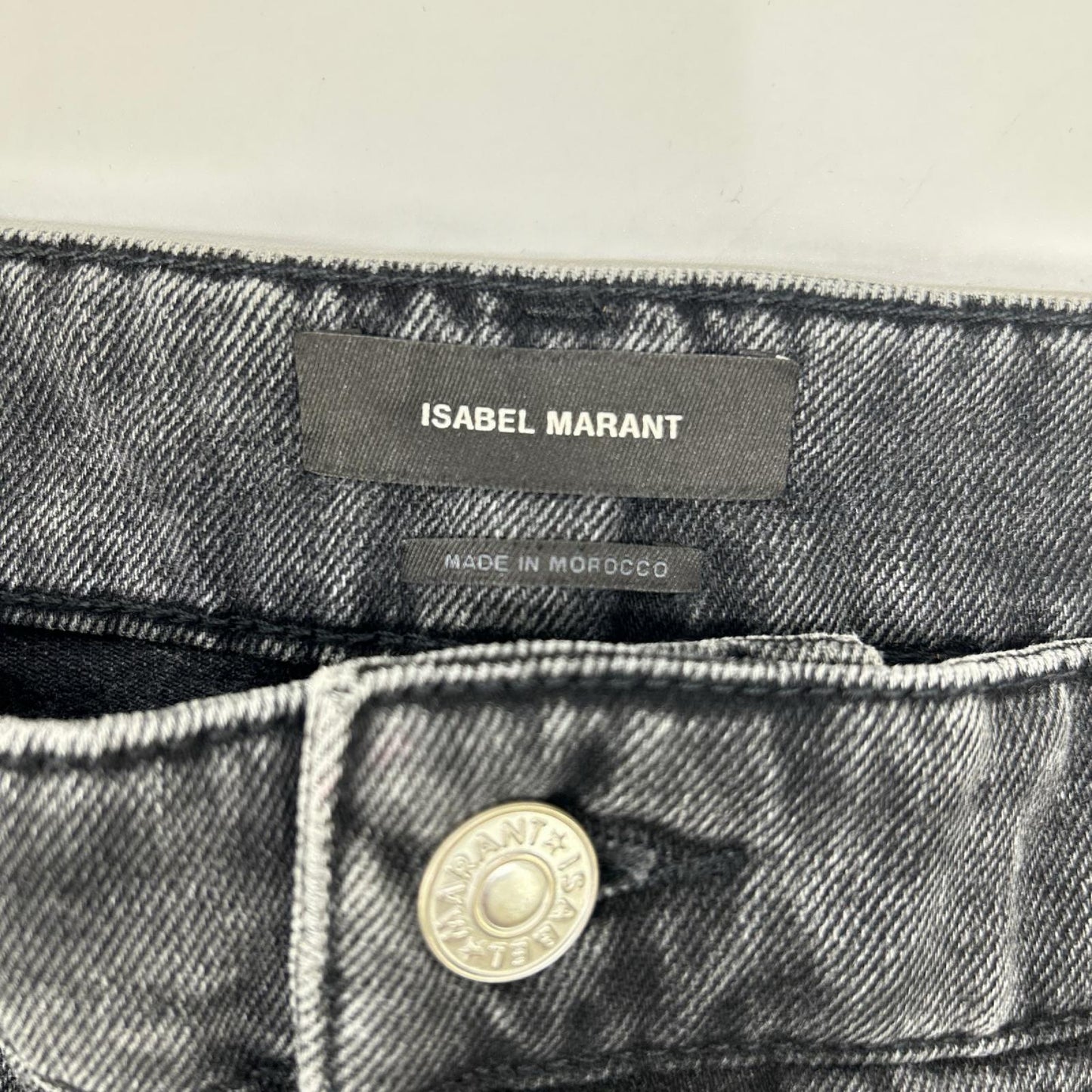 ISABEL MARANT Wide Leg Black Jeans Size 40