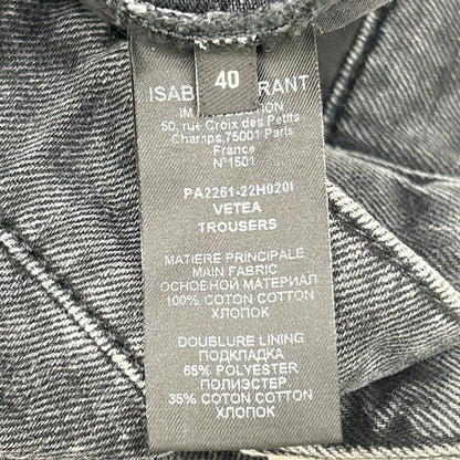 ISABEL MARANT Wide Leg Black Jeans Size 40