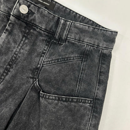 ISABEL MARANT Wide Leg Black Jeans Size 40