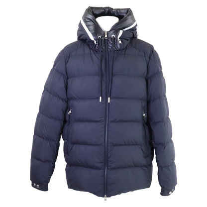 MONCLER Cardere Nylon Hooded Down Jacket Navy Size 6