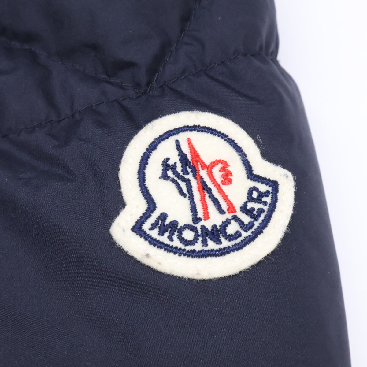 MONCLER Cardere Nylon Hooded Down Jacket Navy Size 6