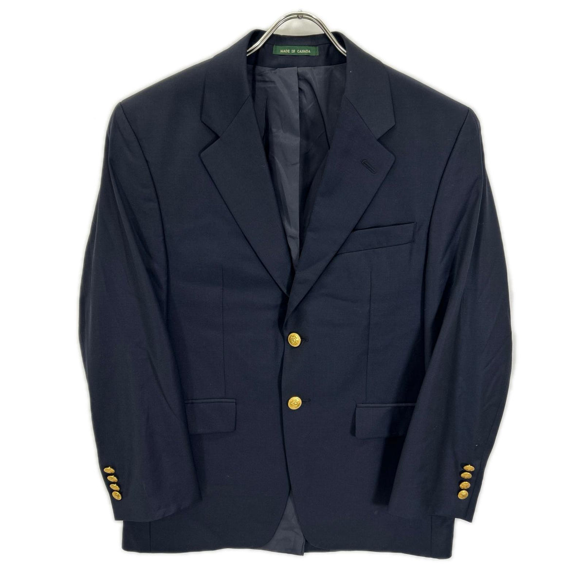 LAUREN RALPH LAUREN Navy Gold Button Blazer Jacket
