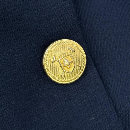 LAUREN RALPH LAUREN Navy Gold Button Blazer Jacket