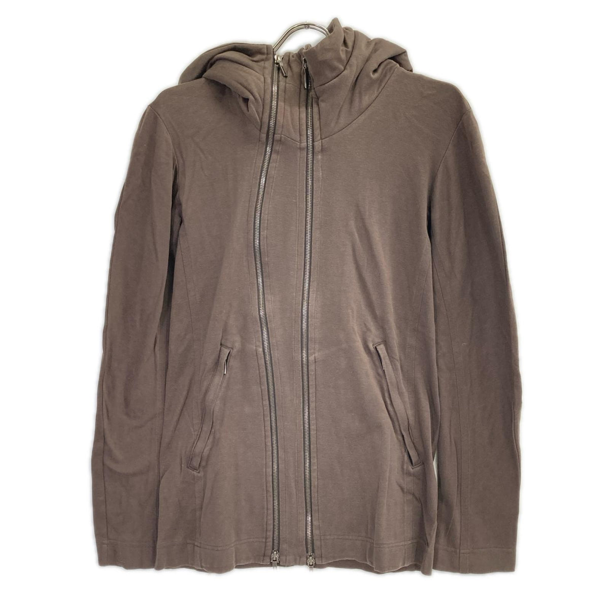 MAJULIUS 09' Brown Cotton Double Zip Hoodie Size 1