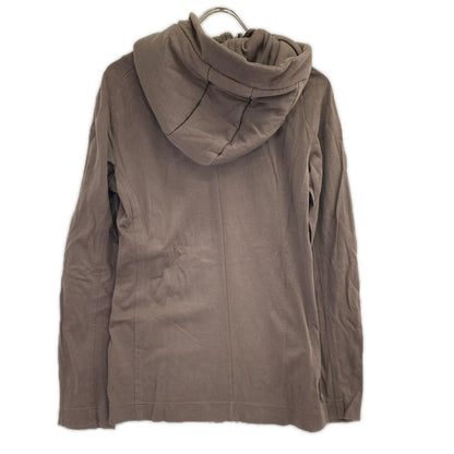 MAJULIUS 09' Brown Cotton Double Zip Hoodie Size 1