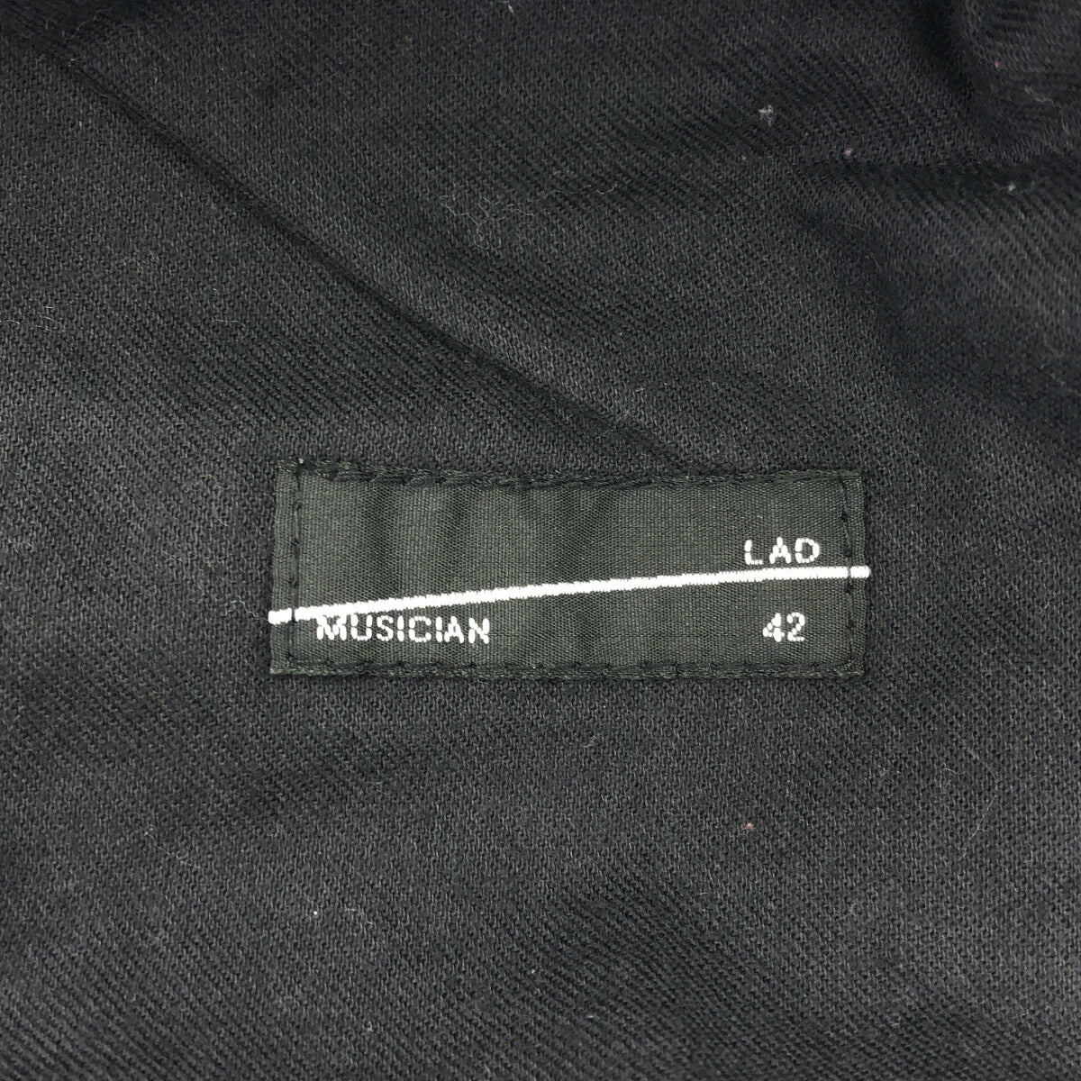 LAD MUSICIAN Black Drape Pants