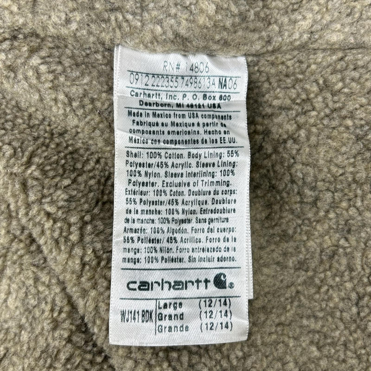 carhartt Purple Sierra Cotton Jacket Size L
