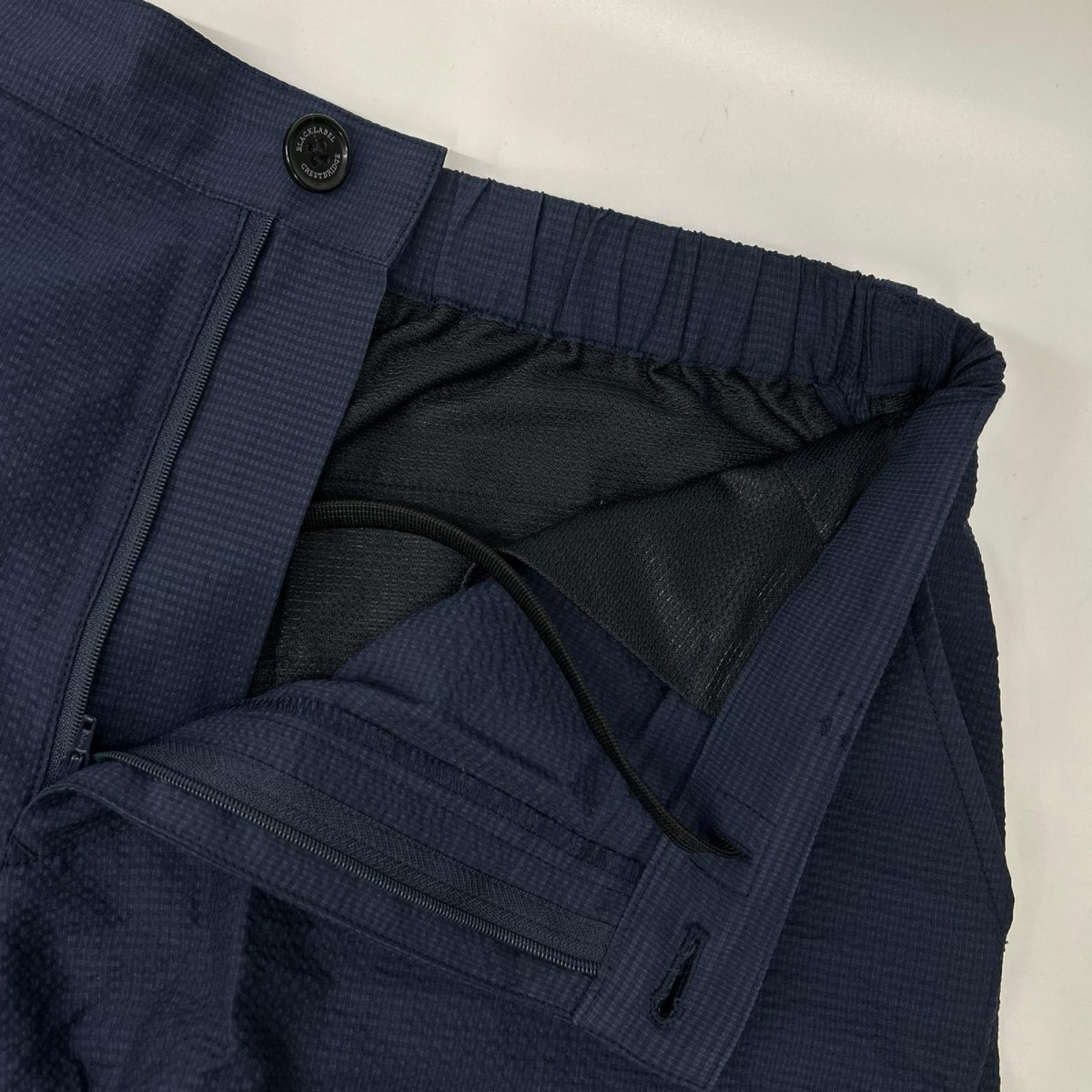BLACK LABEL CRESTBRIDGE Navy Polyester Shorts Size LL