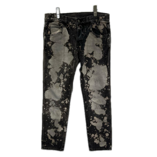 GUCCI Bleached Gray Denim Jeans Cotton Size 32