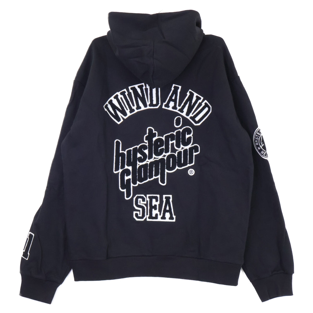 WIND AND SEA x HYSTERIC GLAMOUR Varsity Hoodie Size XL