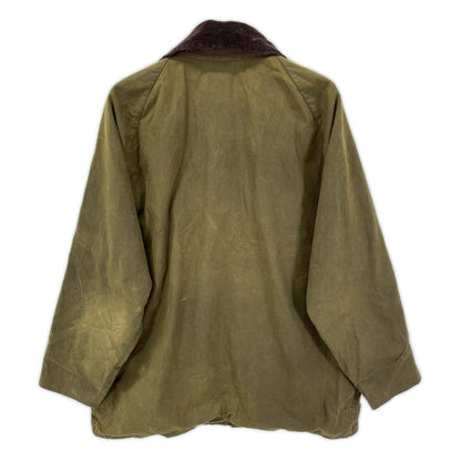 Barbour Classicbeaufort Oil Jacket Khaki Cotton