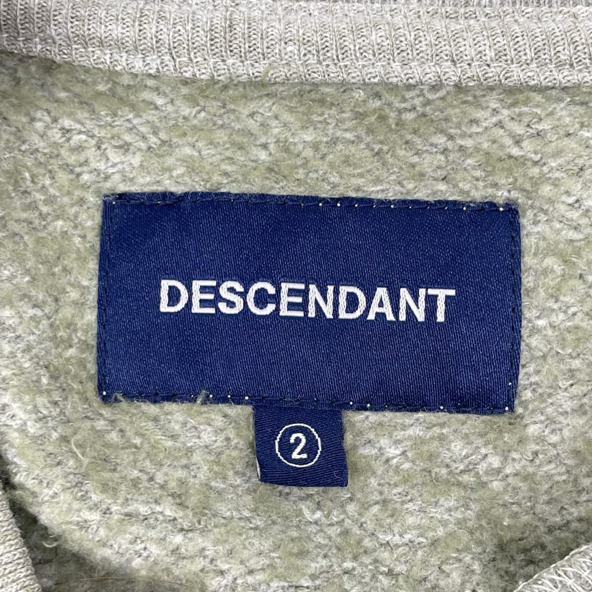 DESCENDANT Polyester Crew Neck Sweatshirt Green Size 2
