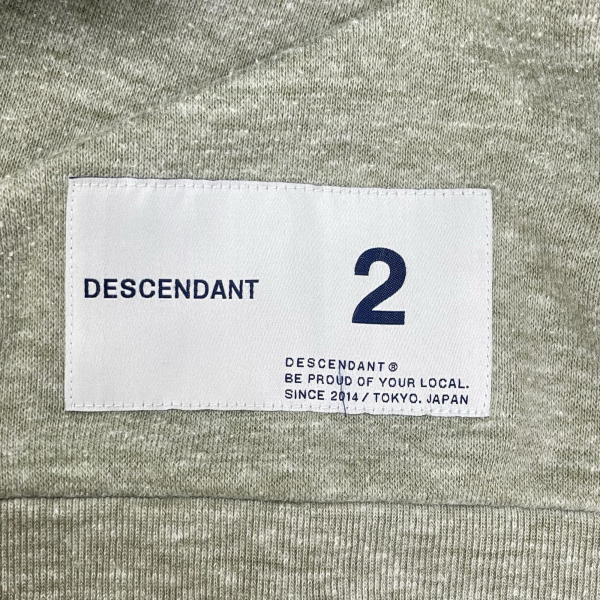 DESCENDANT Polyester Crew Neck Sweatshirt Green Size 2