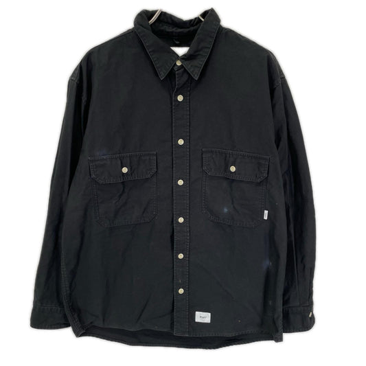 W)TAPS Cotton Military Jacket Black Size 04